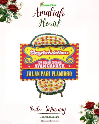 Bunga Papan Congratulation di Rangi Mulya